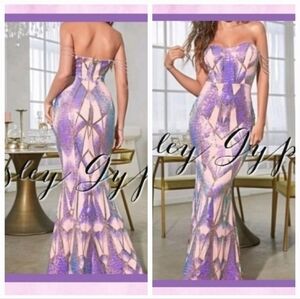 MULTICOLOR GEOMETRIC SEQUINED PREMIUM BRAND AND QUALITY MERMAIDCORE MA…